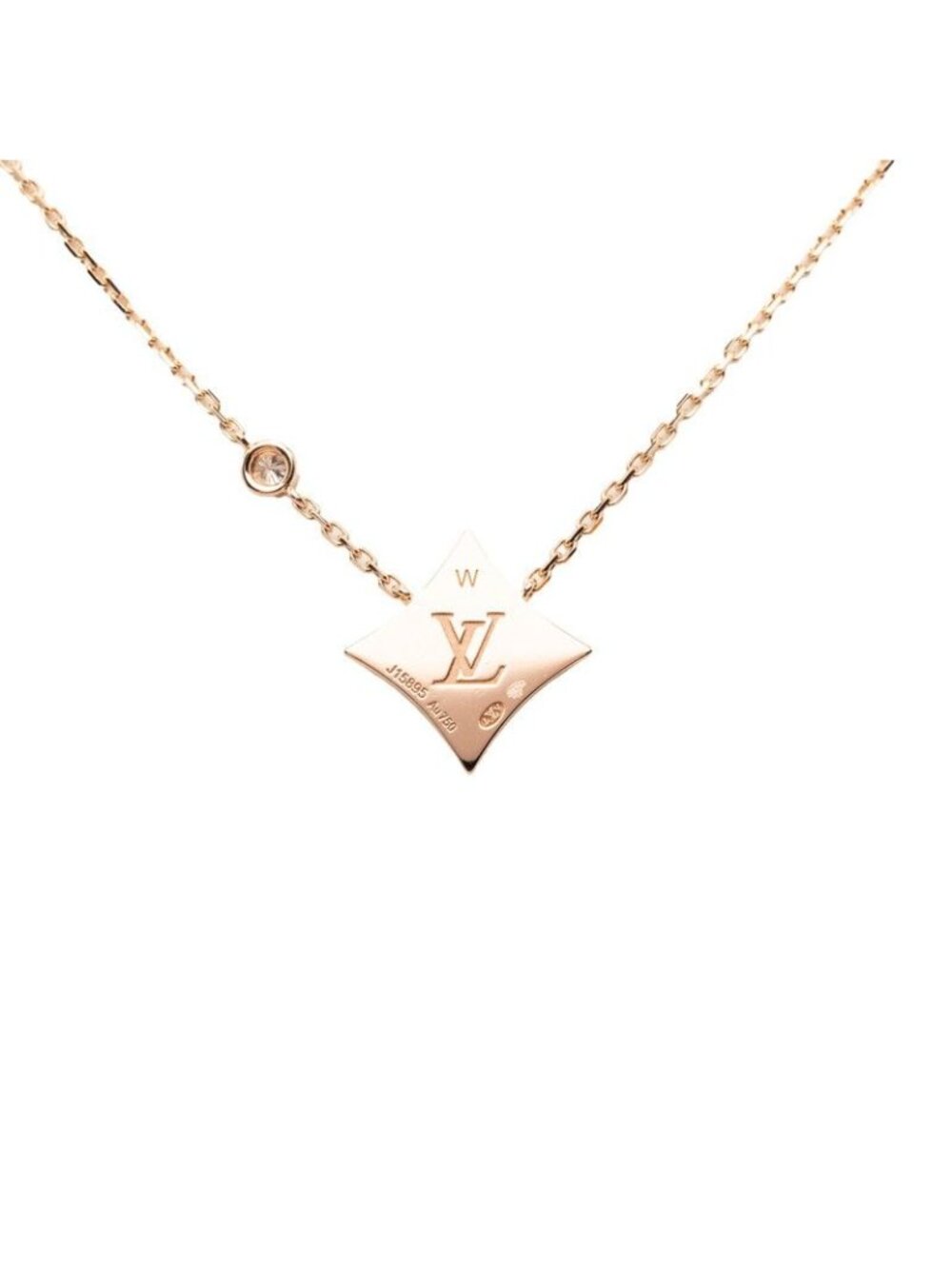 Louis Vuitton Pendentif Star Blossom BB Necklace Gold 18k Pink - Picture 2 of 5